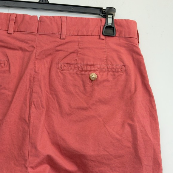 Peter Millar Shorts Men's 33 Red Golf Cotton Stretch Flat Front Chino Casual‎ 9" - Picture 5 of 6
